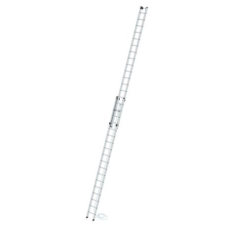 Aluminium 2-delige optrekladder  - zonder stabilisatiebalk/werkhoogte 10.3 m/ladderlengte uitgeschoven 9.18 m/ladderlengte ingeschoven 5.3 m/aantal sporten 2x18/breedte ladder 420 mm