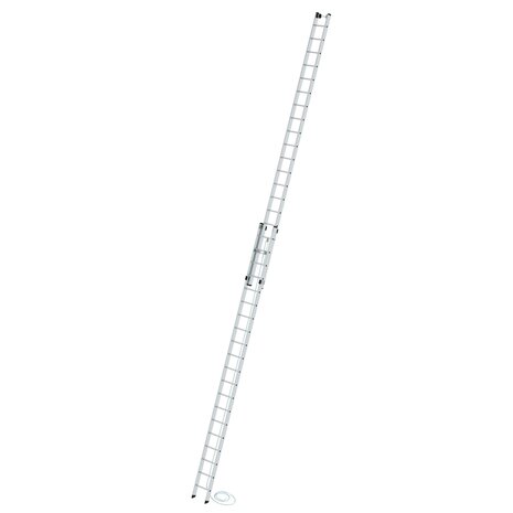 Aluminium 2-delige optrekladder  - zonder stabilisatiebalk/werkhoogte 11.4 m/ladderlengte uitgeschoven 10.3 m/ladderlengte ingeschoven 5.86 m/aantal sporten 2x20/breedte ladder 420 mm