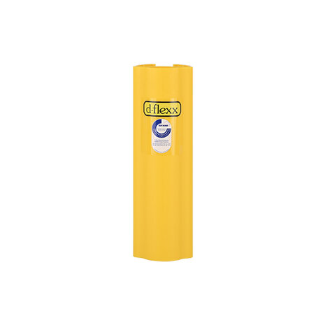 Kunststof stijlbeschermer type DFRG-1-0-400/bevestiging direkt op de stijl/hoogte 400 mm/voor stijlbreedte 75-99 mm/kleur: geel