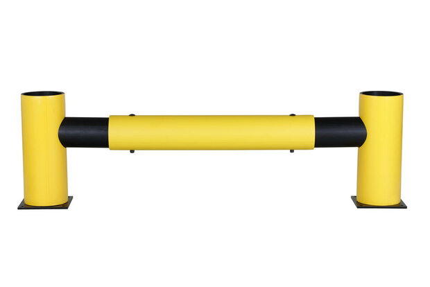 Middenstaander Charlie type DFVB-M voor flexibele vangrail/voor binnen- en buiten gebruik/hoogte 516 mm/voetplaat 225x225mm/voor het scheiden van verkeerswegen