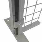 Eindbuis voor scheidingswand/hoogte 2200 mm/25x15 mm/leverbaar in diverse RAL kleuren