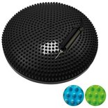 Tunturi Air Stepper Pad - Balanskussen - Wiebelkussen - Zwart - Ø 33cm
