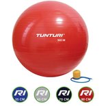 Tunturi Fitnessbal - Gymball - Swiss ball - Ø 90 cm - Inclusief pomp - Rood