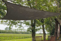 DEMO Schaduwdoek rechthoek 3x4m - Sunfighter - ZWART
