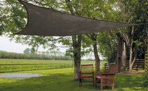 DEMO Schaduwdoek vierkant WP 5x5m - Sunfighter - TAUPE