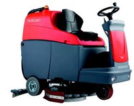 Industriële batterij aangedreven opzit schrobmachine POWERCRUB R100D/schrob-zuigbreedte 100-115 cm/batterij aandrijving (36V)/inhoud watertanks 310 liter