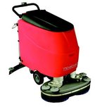 Professionele schrobmachine met rij-aandrijving POWERCRUB 60D/schrob-zuigbreedte 60-85 cm/batterij aandrijving (24V)/inhoud watertanks 110 liter