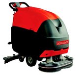 Professionele schrobmachine met rij-aandrijving POWERCRUB 70D/schrob-zuigbreedte 70-95 cm/batterij aandrijving (24V)/inhoud watertanks 170 liter