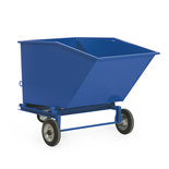 Kiepcontainer verrijdbaar type 18-1003 - ca. 1330x925x942 mm (lxbxh), inhoud 400 liter, Rotauro