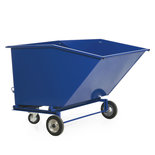 Kiepcontainer verrijdbaar type 18-1004 - ca. 1540x1000x1090 mm (lxbxh), inhoud 600 liter, Rotauro
