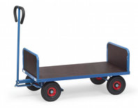 Handtrekwagen met 2 kopwanden 4021, laadvlak 1000x600mm, Fetra