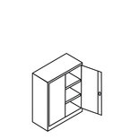 Bijzetkast 500-1233, afmetingen 1000x925x420 (hxbxd) mm, Taurotrade