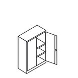 Bijzetkast 500-1234, afmetingen 1200x925x420 (hxbxd) mm, Taurotrade