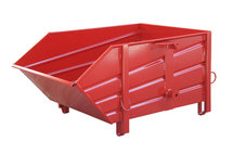 Bouwstofcontainer type BBP 100 - ca. 1580x1070x800 mm (lxbxh)/draagkracht 1500 kg/inhoud ca. 1,0 (m³)/stabiele constructie van vlak plaatstaal