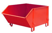 Bouwstofcontainer type BBG 100 - ca. 1515x1070x800 mm (lxbxh)/draagkracht 1500 kg/inhoud ca. 1,0 (m³)/stabiele constructie van vlak plaatstaal
