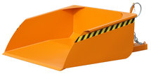 Shovel type BSI 75 gelakt - bak-binnenmaten ca. 1245x1250x510 mm (lxbxh)/draagkracht 1000 kg/inhoud ca. 0,75 (m³)/mechanisch/schraaplijst van speciaal staal