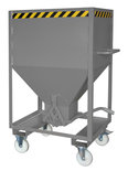 Silocontainer type SRE 600 - ca. 1115x780x1680 mm (lxbxh)/inhoud ca. 600 liter/trechter ca. 1010x780x1380 mm (lxbxh)/gedoseerde lediging van stortgoederen
