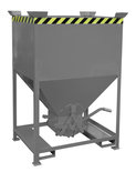 Silocontainer type SG 600 - ca. 1090x860x1550 mm (lxbxh)/inhoud ca. 600 liter/trechter ca. 1010x780x1380 mm (lxbxh)/gedoseerde lediging van stortgoederen