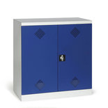 Milieukast met 2 deuren 531-1103, afmetingen 1000x950x500 (hxbxd)mm, met 2 bakken (incl. bodembak), Protaurus