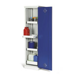 Milieukast met 1 deur 531-1107, afmetingen 1950x500x500 (hxbxd)mm, met 4 bakken (incl. bodembak), Protaurus