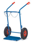 Gasflessenwagen 51012, draagvermogen 150 kg, hoogte 1300 mm, Fetra