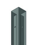 Hoekstaander voor industriële scheidingswand/hoogte 2400 mm/externe hoek 135°/leverbaar in diverse RAL kleuren