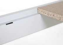 Aanbouwset grootvakstelling Epsivol - ca. 2250x1000x1200 mm/4 ligger niveaus/met spaanplaat legborden/leverbaar in diverse RAL kleuren