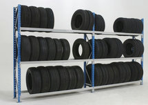 Bandenligger grootvakstelling Epsivol - lengte 2250 mm/70x43 mm/leverbaar in diverse RAL kleuren/max. draagvermogen 180 kg per liggerpaar/excl. borgpennen