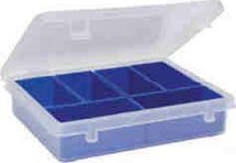 Assortimentsdozen type 8.03-afmeting 220x182x49 mm/met transparant deksel/met inzetbakken/polypropyleen/verpakkingseenheid: 10 stuks