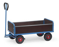 Handtrekwagen met 4 wanden 4052, laadvlak 1200x650mm, Fetra