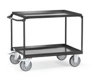 Tafelwagen met stalen etage 4822/7016, laadvlak 1000x700mm, Fetra