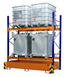 Palletrek met opvangbak gelakt type PR - set 3 voor max. 4 x 1000 liter IBC