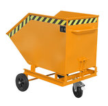 Containerwagen type KW 400 - ca. 1320x900x1090 mm (lxbxh)/draagkracht 300 kg/inhoud ca. 400 liter/hoogte kiepzijde 740 mm/zonder inrijdkokers