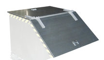 Kiepbak type KK 250 - ca. 1115x590x740 mm (lxbxh)/draagkracht 300 kg/inhoud ca. 250 liter/hoogte kiepzijde 440 mm/kastvormige bak