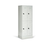 Kledingkast Classico dubbelvaks met vaste sokkel 527-1111, met 4 vakken, afdelingsbreedte 300 mm, Protaurus