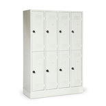 Kledingkast Classico dubbelvaks met vaste sokkel 527-1113, met 8 vakken, afdelingsbreedte 300 mm, Protaurus