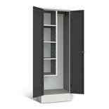 Kast voor schoonmaakmiddelen Classico 527-1099, met 4 vakken en kledingstang met 3 haken, Protaurus