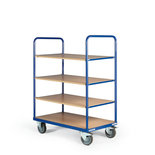 Etagewagen basic 120-1323, met 4 laadvlakken inhangbaar, laadvlak 1200x800 mm, Tauroflex
