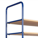 Etagewagen basic 120-1330, met 4 laadvlakken inhangbaar, laadvlak 1200x800 mm, Tauroflex