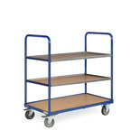 Etagewagen basic 120-1312 , met 3 laadvlakken, laadvlak 850x500 mm, Tauroflex