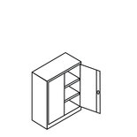Bijzetkast 500-1233, afmetingen 1000x925x420 (hxbxd) mm, Taurotrade