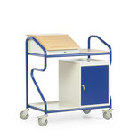 Lessenaar verrijdbaar extra breed 17-1064, afmetingen 1200x1070x639 mm (hxbxd), Taurodesk