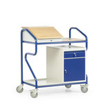 Lessenaar verrijdbaar extra breed 17-1066, afmetingen 1200x1070x639 mm (hxbxd), Taurodesk