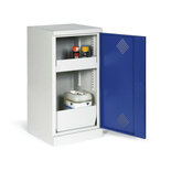 Milieukast met 1 deur 531-1102, afmetingen 1000x500x500 (hxbxd)mm, met 2 bakken (incl. bodembak), Protaurus