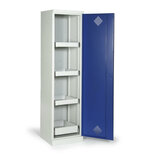 Milieukast met 1 deur 531-1107, afmetingen 1950x500x500 (hxbxd)mm, met 4 bakken (incl. bodembak), Protaurus