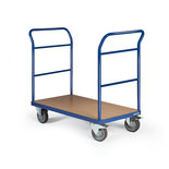 Platformwagen 120-1115, met 2 duwbeugels, laadvlak 1200x800 mm, Tauroflex