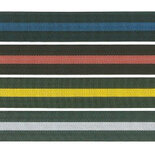 MORION Riempaal/hoogte 955 mm/bovendeel uit gelakt aluminium/zware, ronde metalen voetplaat met kunststofbekleding/zelfspannende riem/lengte riem 3 meter/riemkleur: zwart-zilver-zwart