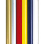 MORION Riempaal/hoogte 955 mm/bovendeel uit gelakt aluminium/zware, ronde metalen voetplaat met kunststofbekleding/zelfspannende riem/lengte riem 3 meter/riemkleur: zwart-zilver-zwart