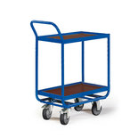 Tafelwagen voor kunststof kratten 11-1410, voor 2 x 1 krat, laadvlak 600x400 mm, Rotauro