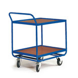 Tafelwagen voor kunststof kratten 11-1411-R03, voor 2 x 2 kratten, laadvlak 800x600 mm, Rotauro
